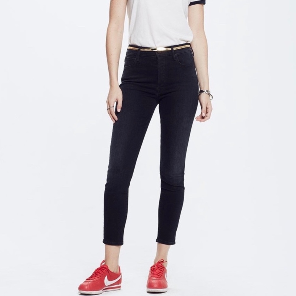 Mother Stunner Crop High Rise